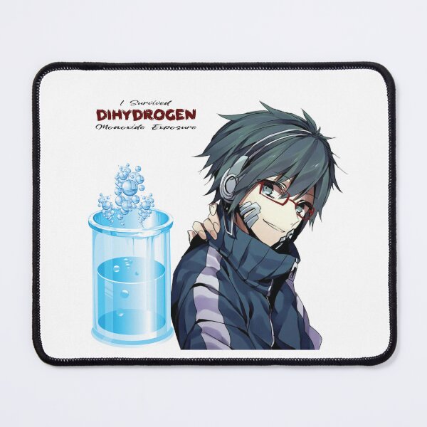 Item preview, Dihydrogen Monoxide Survivor – Stylish Anime Boy Art with H₂O Molecule Jar designed and sold by GraphixKing999.