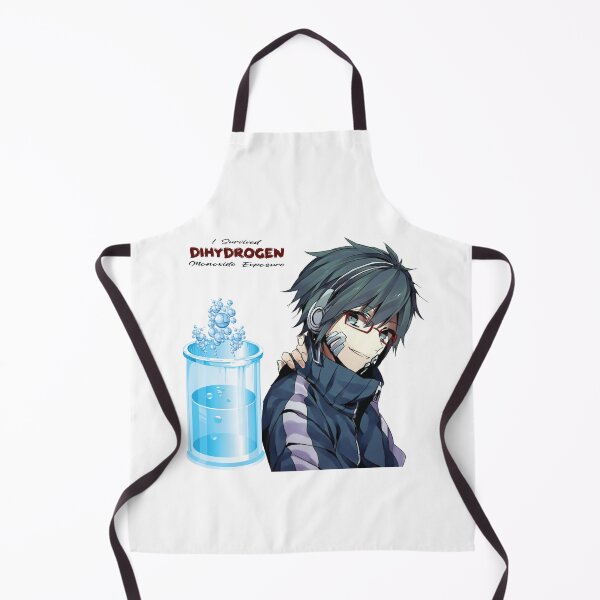 Item preview, Dihydrogen Monoxide Survivor – Stylish Anime Boy Art with H₂O Molecule Jar designed and sold by GraphixKing999.