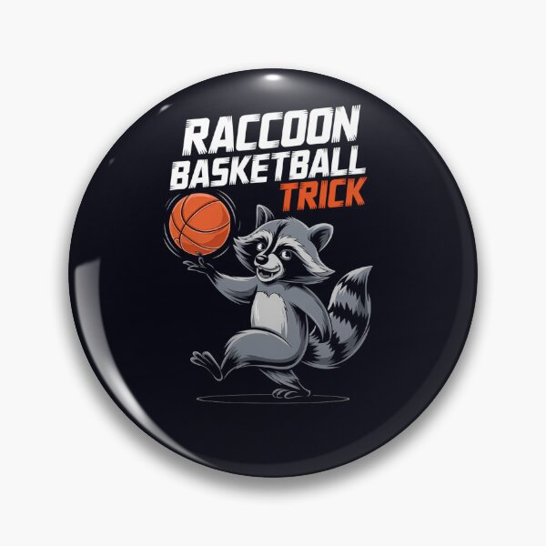 Item preview, Raccoon Basketball Trick – Funny Animal Spinner designed and sold by Taans-Creation.