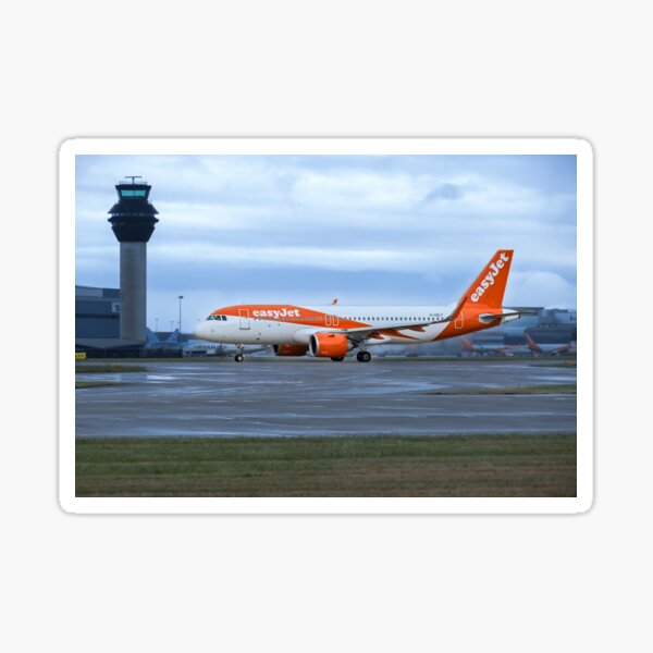 MAN to AMS easyJet Airbus A320-251N Sticker
