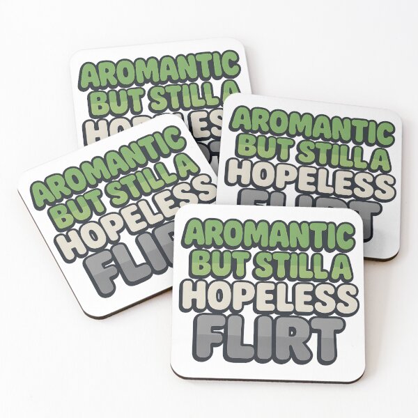 Item preview, Aromantic But Still a Hopeless Flirt – Bold Typography designed and sold by Haus Of Sin.