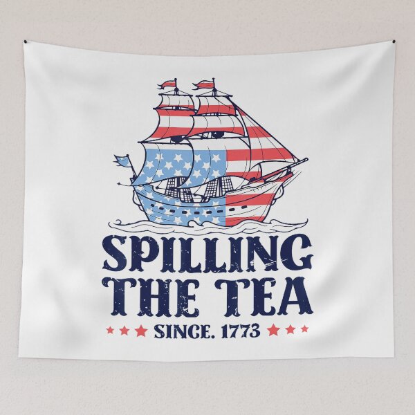 Item preview, Spilling The Tea Since 1773 Vintage 4Th Of July History designed and sold by Wilson-Aura.