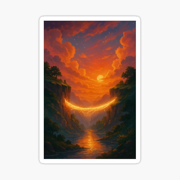 Item preview, Celestial Bridge in the River Design | Mystical Night Sky Reflected in Water | Dreamy Cosmic Pathway Graphic | Serene Fantasy Nature Scene | Starry River Crossing Tee designed and sold by PaintedPixels01.