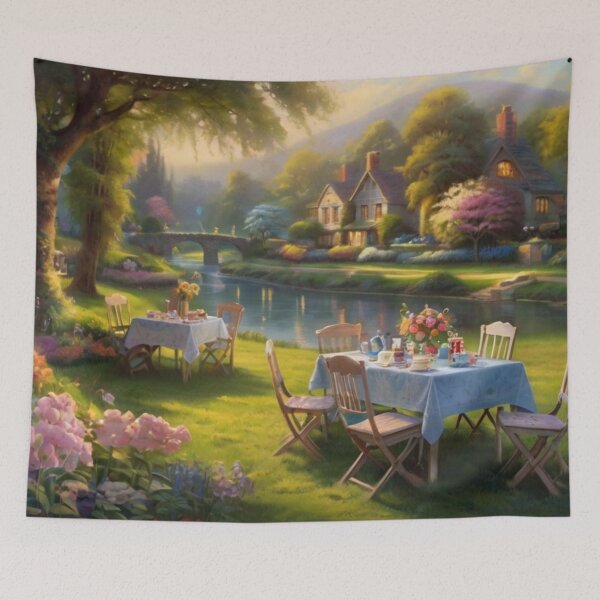 Item preview, Whispers of Spring: Garden Tea Painting designed and sold by BlareBlare.