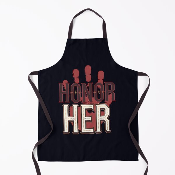 Item preview, Honor Her – Bold Statement With Red Handprint designed and sold by Taans-Creation.