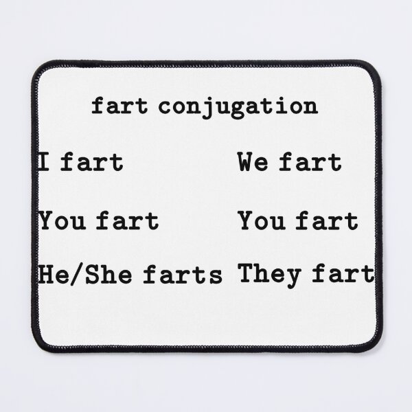 Item preview, Fart Conjugation Chart designed and sold by DNC1134.