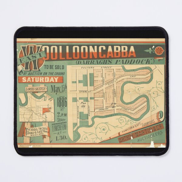 Item preview, East Wolloongabba Estate (East Brisbane) Darragh's Paddock Estate Vintage Map, Suburb Map, Historical Map, Real Estate Map designed and sold by housedetective.