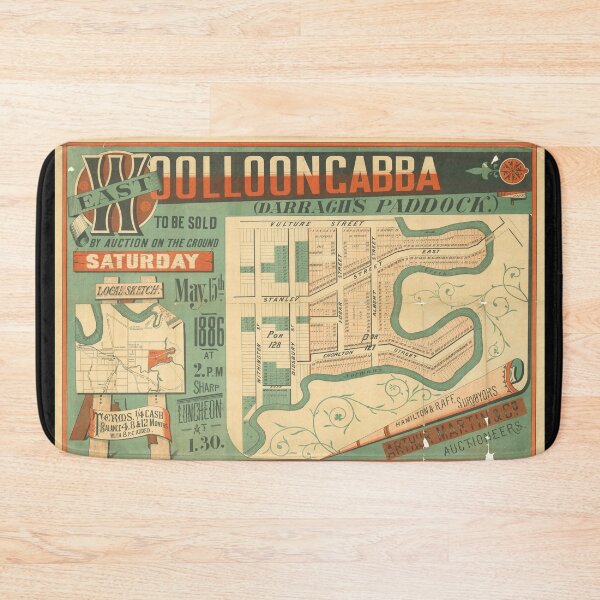 Item preview, East Wolloongabba Estate (East Brisbane) Darragh's Paddock Estate Vintage Map, Suburb Map, Historical Map, Real Estate Map designed and sold by housedetective.