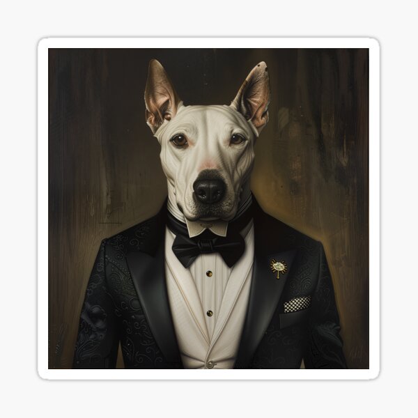 Item preview, The Silent Warrior: Portrait of a Worthy Bull Terrier designed and sold by Reina75.