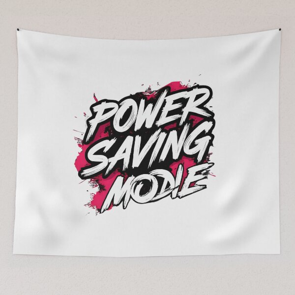 Item preview, Power Saving Mode – Glitch Aesthetic Design designed and sold by PPShopByPan.