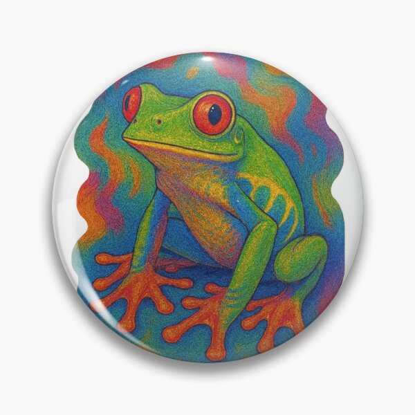 Item preview, Psychedelic red-eyed tree frog designed and sold by Lizandro  Serrano Pacheco.
