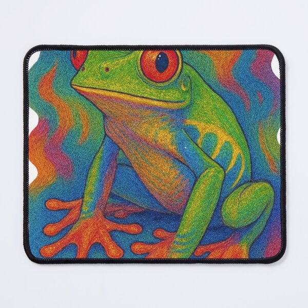Item preview, Psychedelic red-eyed tree frog designed and sold by Lizandro  Serrano Pacheco.