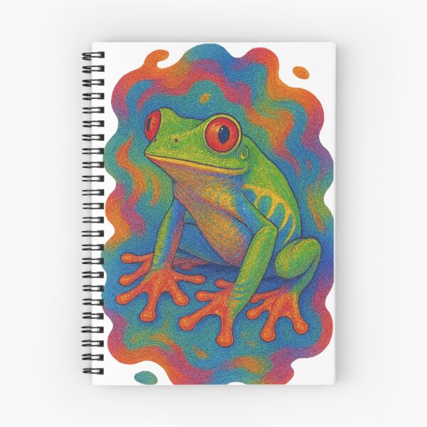 Item preview, Psychedelic red-eyed tree frog designed and sold by Lizandro  Serrano Pacheco.