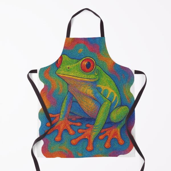 Item preview, Psychedelic red-eyed tree frog designed and sold by Lizandro Serrano Pacheco.