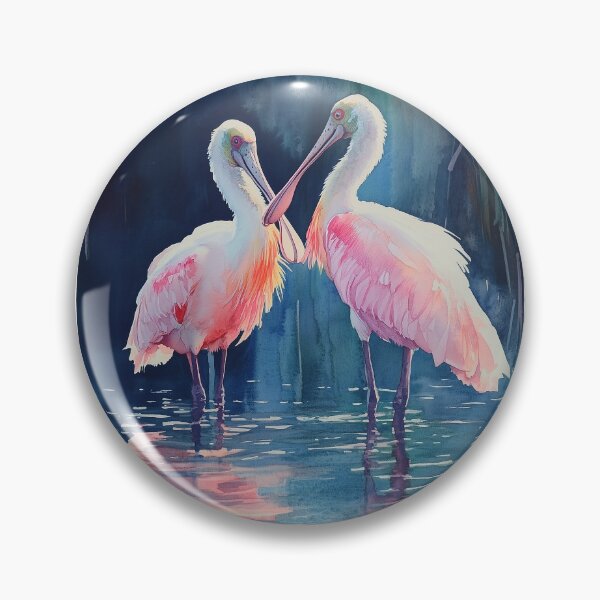 Item preview, 2 Spoonbills in Water designed and sold by laurashawart.