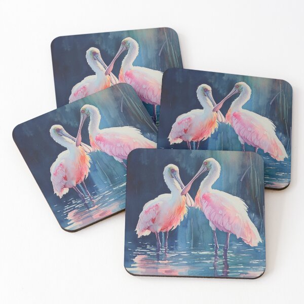Item preview, 2 Spoonbills in Water designed and sold by laurashawart.