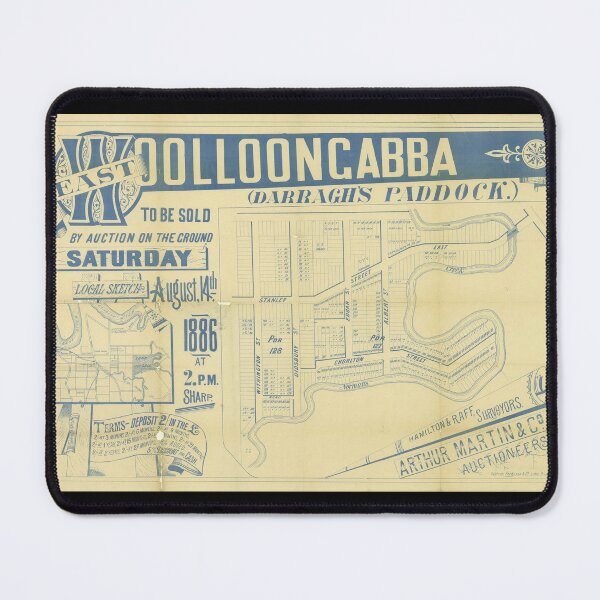 Item preview, East Wolloongabba Estate (East Brisbane) Darragh's Paddock Estate Vintage Map, Suburb Map, Historical Map, Real Estate Map designed and sold by housedetective.