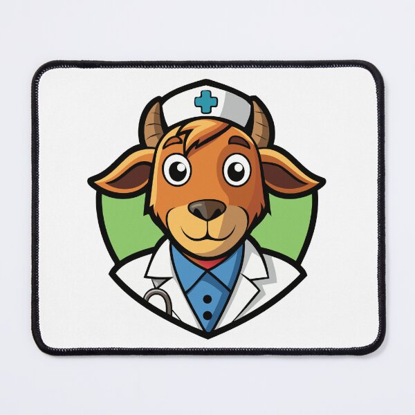 Item preview, Good-natured goat doctor. designed and sold by GregorySmithRed.