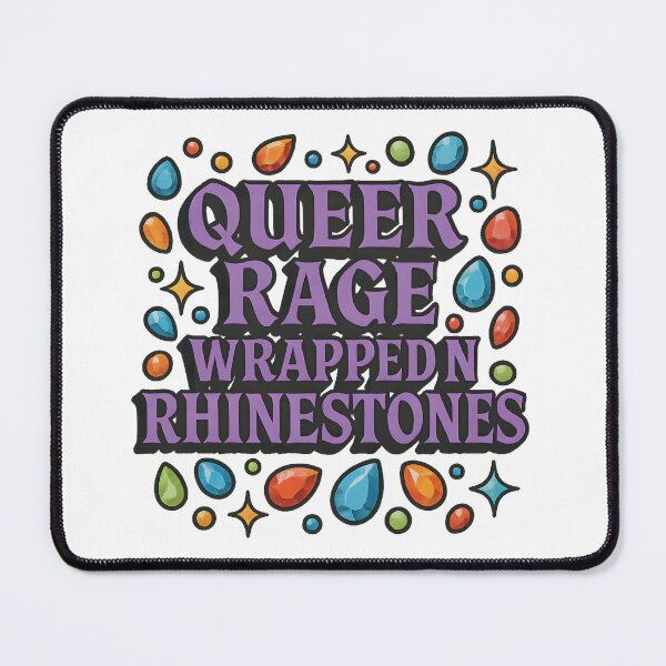 Item preview, Queer Rage Wrapped in Rhinestones – Bold Art designed and sold by Haus Of Sin.