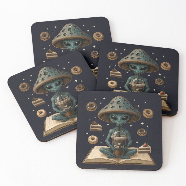 Item preview, Funny Alien - I’m Only Here for the Coffee designed and sold by QuirkySpark.
