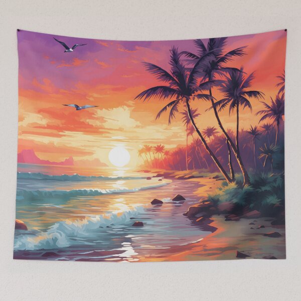 Item preview, Tranquil Beach Retreat designed and sold by DrawnThreads.