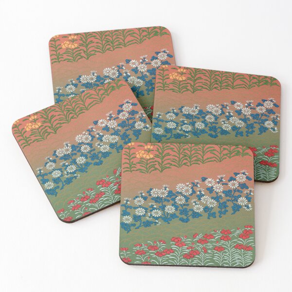 Item preview, Vintage Japanese Floral Fan Pattern – G.A. Audsley (1884) designed and sold by EmeraldeaArt.