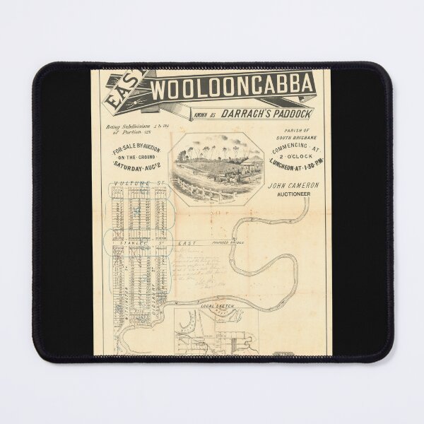 Item preview, East Wolloongabba Estate (East Brisbane) Darragh's Paddock Estate Vintage Map, Suburb Map, Historical Map, Real Estate Map designed and sold by housedetective.