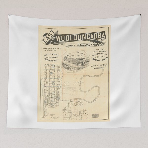 Item preview, East Wolloongabba Estate (East Brisbane) Darragh's Paddock Estate Vintage Map, Suburb Map, Historical Map, Real Estate Map designed and sold by housedetective.