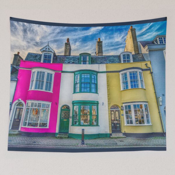 Item preview, Colourful Weymouth Harbour Houses designed and sold by Alisonchambers2.