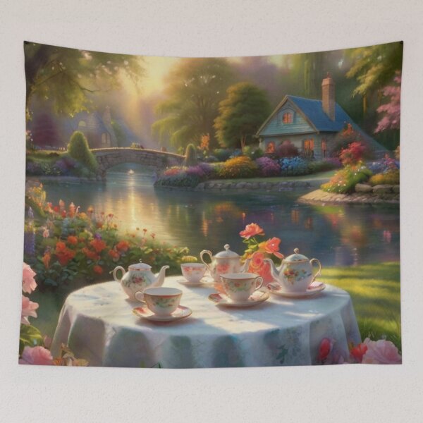 Item preview, Painted Moments: Spring Tea Among Blossoms designed and sold by BlareBlare.