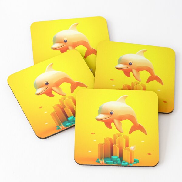 Item preview, dolphin with vibrant color classic poster designed and sold by anandsiva2703.