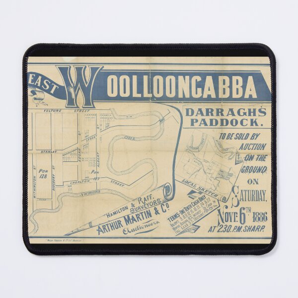 Item preview, East Wolloongabba Estate (East Brisbane) Darragh's Paddock Estate Vintage Map, Suburb Map, Historical Map, Real Estate Map designed and sold by housedetective.