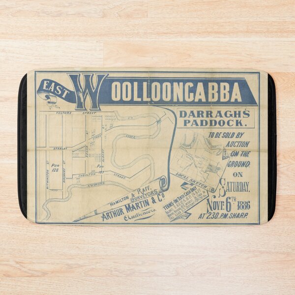 Item preview, East Wolloongabba Estate (East Brisbane) Darragh's Paddock Estate Vintage Map, Suburb Map, Historical Map, Real Estate Map designed and sold by housedetective.
