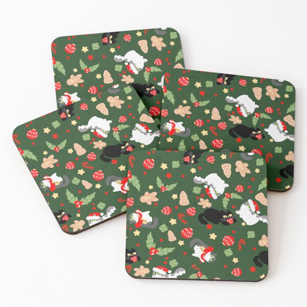 Item preview, Christmas Cat Pattern designed and sold by Druid Soup.