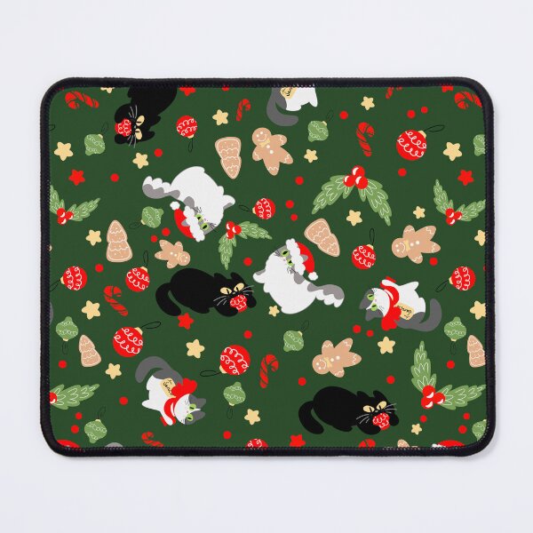 Item preview, Christmas Cat Pattern designed and sold by Druid Soup.