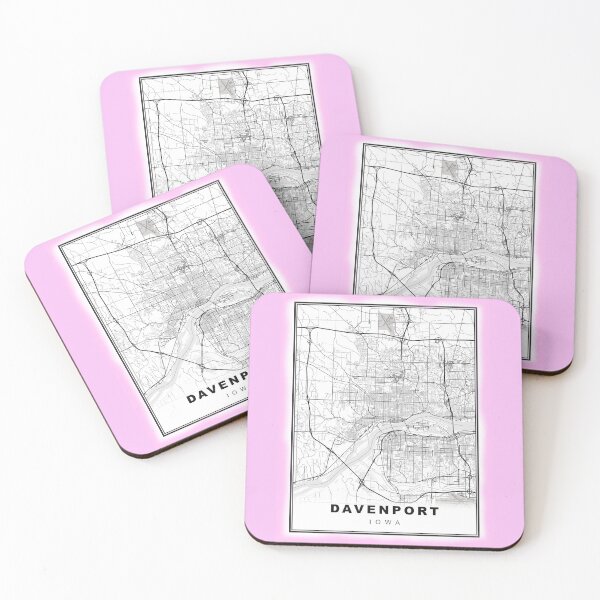 Item preview, Minimalist Davenport Map designed and sold by Tamas Das.