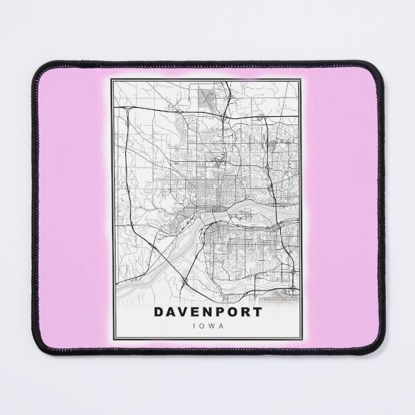 Item preview, Minimalist Davenport Map designed and sold by Tamas Das.