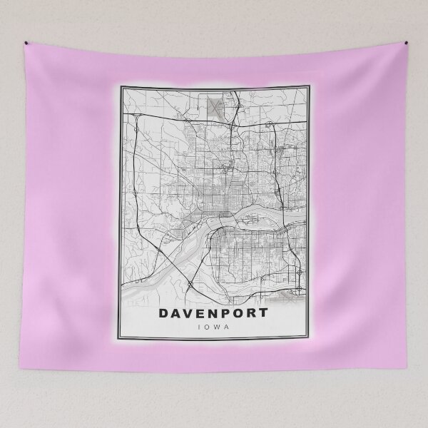 Item preview, Minimalist Davenport Map designed and sold by Tamas Das.