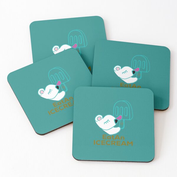 Item preview, LaMaisonOfMY EAT AN ICE CREAM POLAR BEAR COLLECTION No.3 GOLDEN GREEN designed and sold by LaMaisonOfMY.