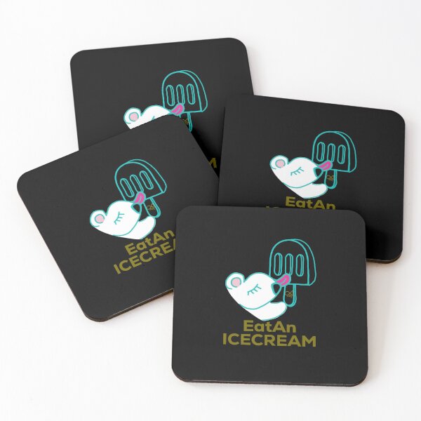 Item preview, LaMaisonOfMY EAT AN ICE CREAM POLAR BEAR COLLECTION No.3 GOLDEN BLACK designed and sold by LaMaisonOfMY.