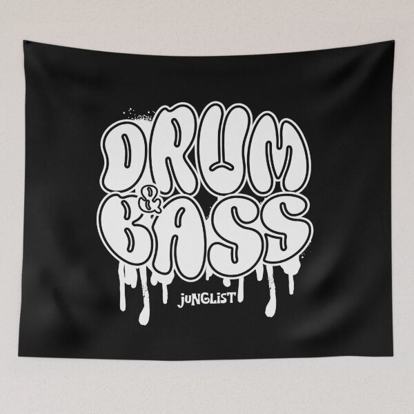Item preview, DRUM AND BASS - Dnb Drip Drop (White) designed and sold by Discothreadz.