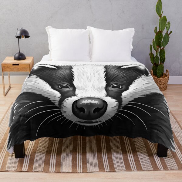 Item preview, European Badger Cub – Digital Ink Portrait designed and sold by Typeglyphs.
