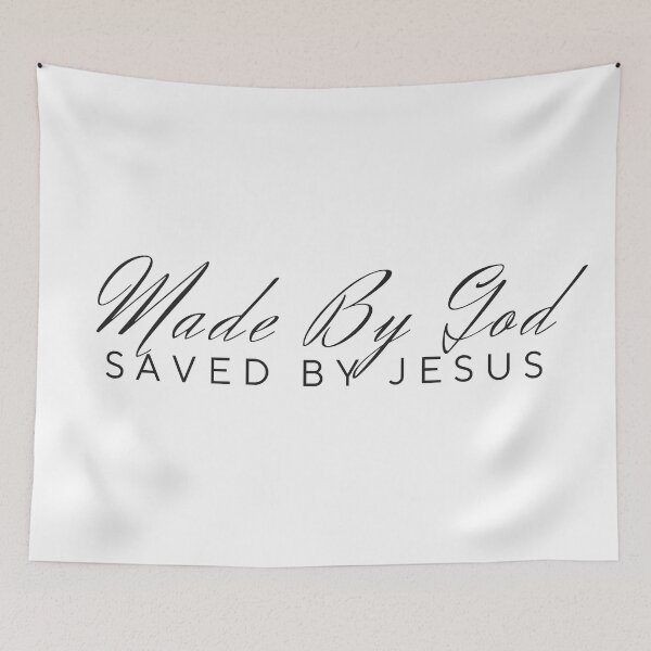 Item preview, Made by God - Saved by Jesus designed and sold by Agit.