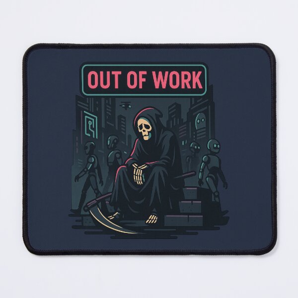 Item preview, Out of Work – Grim Reaper in AI Robot Future designed and sold by Planthem.