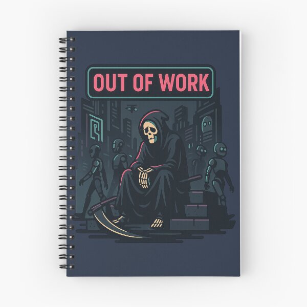 Item preview, Out of Work – Grim Reaper in AI Robot Future designed and sold by Planthem.