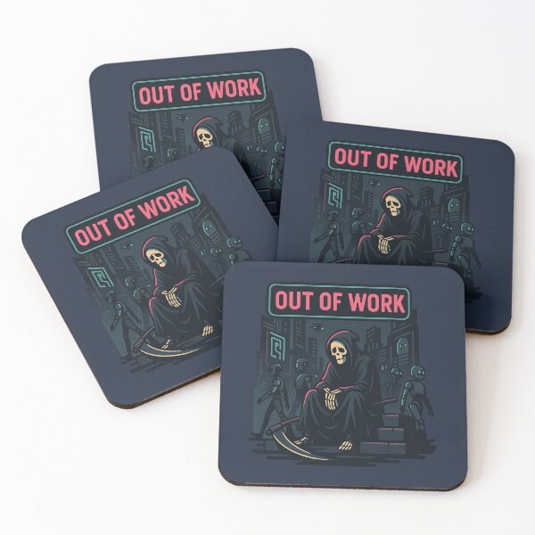 Item preview, Out of Work – Grim Reaper in AI Robot Future designed and sold by Planthem.