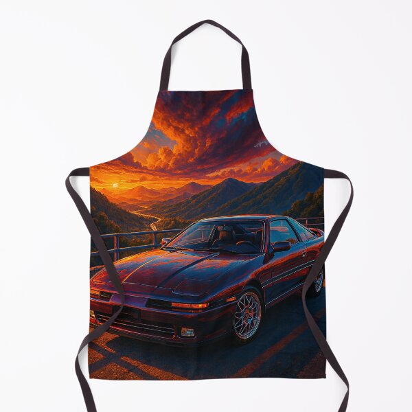 Item preview, Iconic Sports Car Surrounded By Majestic Mountains At Dusk designed and sold by RevUpDesign.