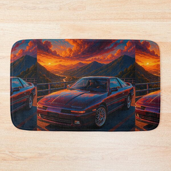 Item preview, Iconic Sports Car Surrounded By Majestic Mountains At Dusk designed and sold by RevUpDesign.