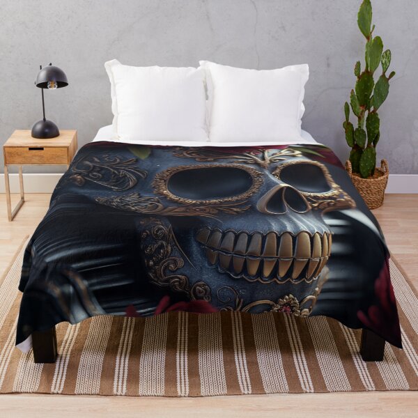 Item preview, Santa Muerte Grand Piano with Dewy Peonies – Baroque Gothic Art designed and sold by ArtiQreate.