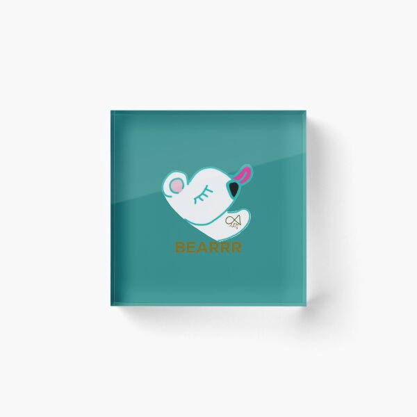 Item preview, LaMaisonOfMY EAT AN ICE CREAM POLAR BEAR COLLECTION No.7 GOLDEN GREEN designed and sold by LaMaisonOfMY.